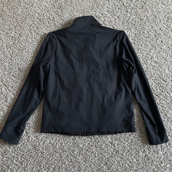 Hendrick Collection Womens Small Black Full-Zip Jacket With Embroidered Logo - Picture 7 of 10